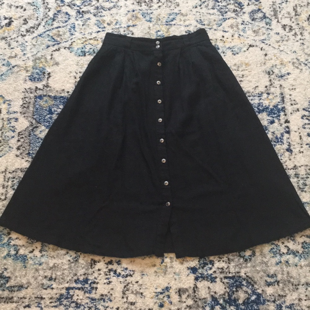 Black Midi Skirt